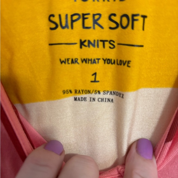 Dolman midi striped dress- super soft - Picture 5 of 6